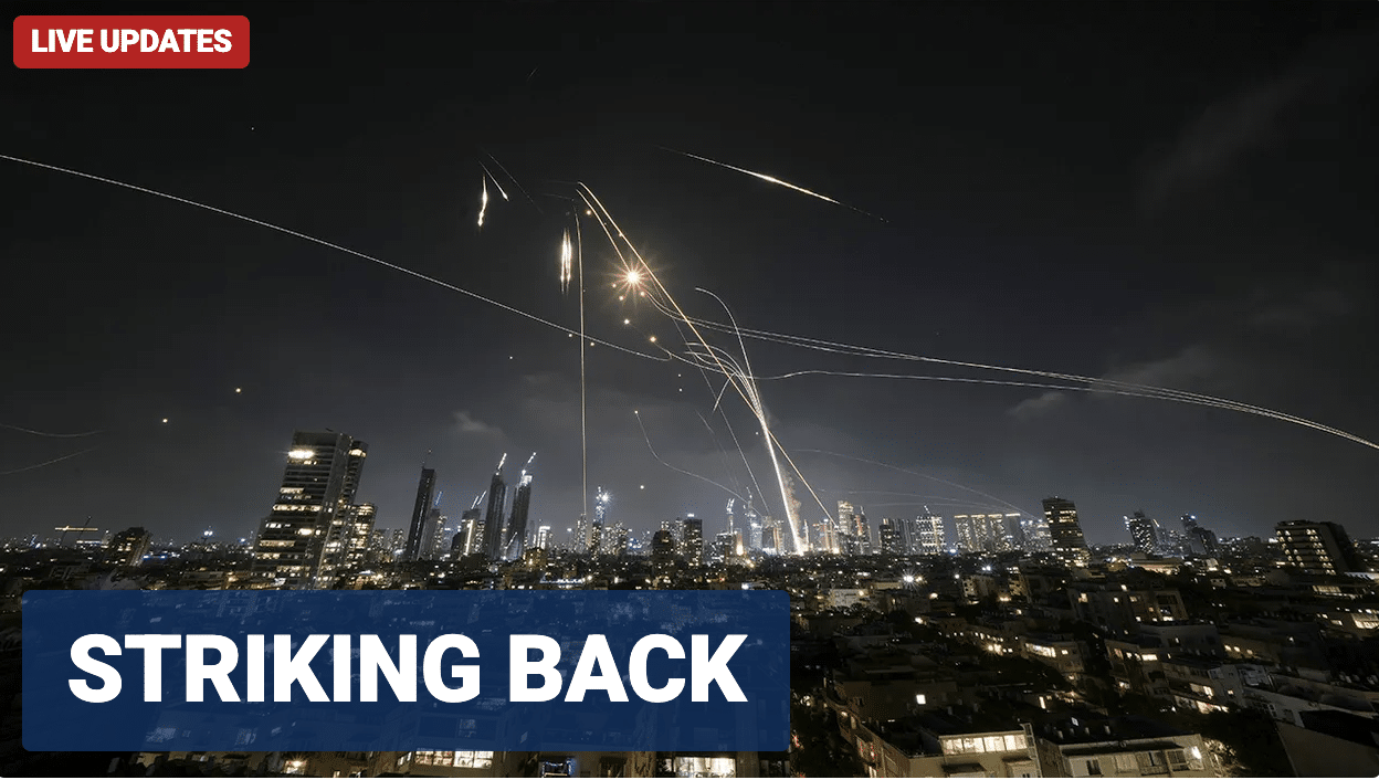 Iran strikes back, sends barrage of missiles at Tel Aviv, US helps Israel to shoot them down